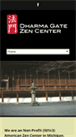 Mobile Screenshot of dharmagatezen.org